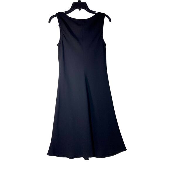 Jones New York Little Black Dress Draped Neck Sleeveless Size 10 - Picture 6 of 8